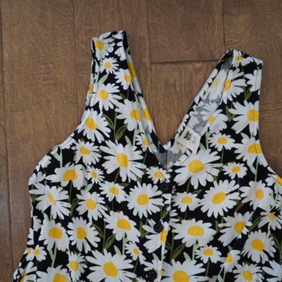 Lucy & Yak Sleeveless V Neck Daisy Jumpsuit Multicolor Womens Size 6 - Picture 4 of 8